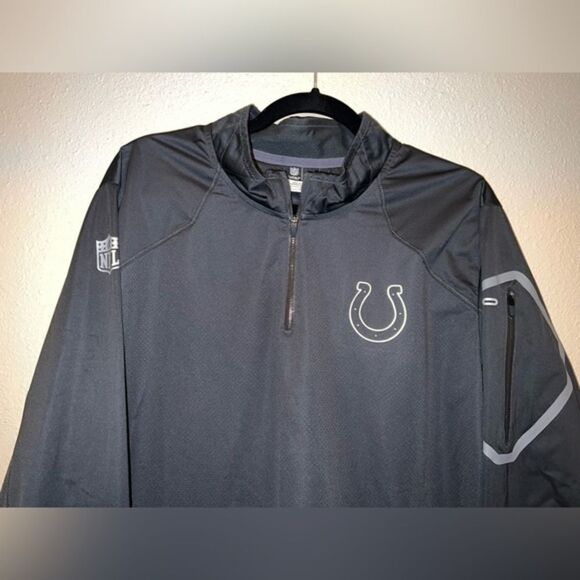 Indianapolis Colts Nike On Field Apparel‎ 1/2 zip pull over men's large - Picture 3 of 11